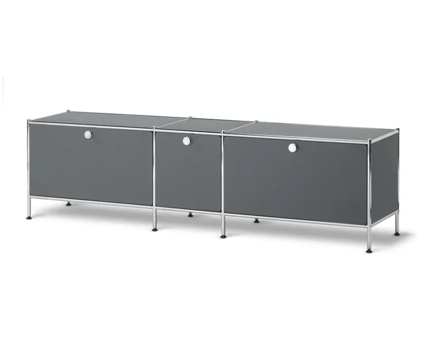 Lowboard »CN3« mit 3 Klappen, grau