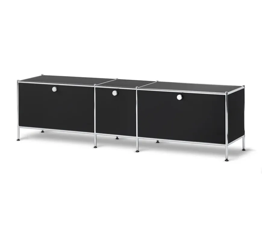 Lowboard »CN3« mit 3 Klappen, schwarz