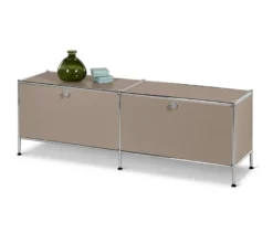 Lowboard Metall »CN3« mit 2 Klappen, taupe