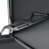 Lowboard Metall »CN3« mit Klappenfach und Glasplatte, grau