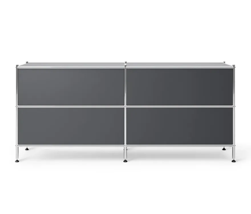 Lowboard Metall »CN3« mit 4 Schubladen, grau