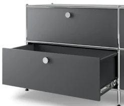 Lowboard Metall »CN3« mit 4 Schubladen, grau