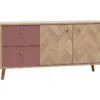 Lowboard »Visby« Eichen-Fischgräten-Dekor, mauve