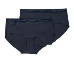 2 Magic-Cut-Pantys, dunkelblau