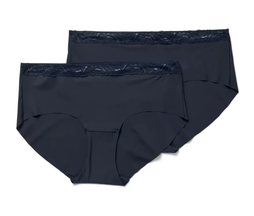 2 Magic-Cut-Pantys, dunkelblau