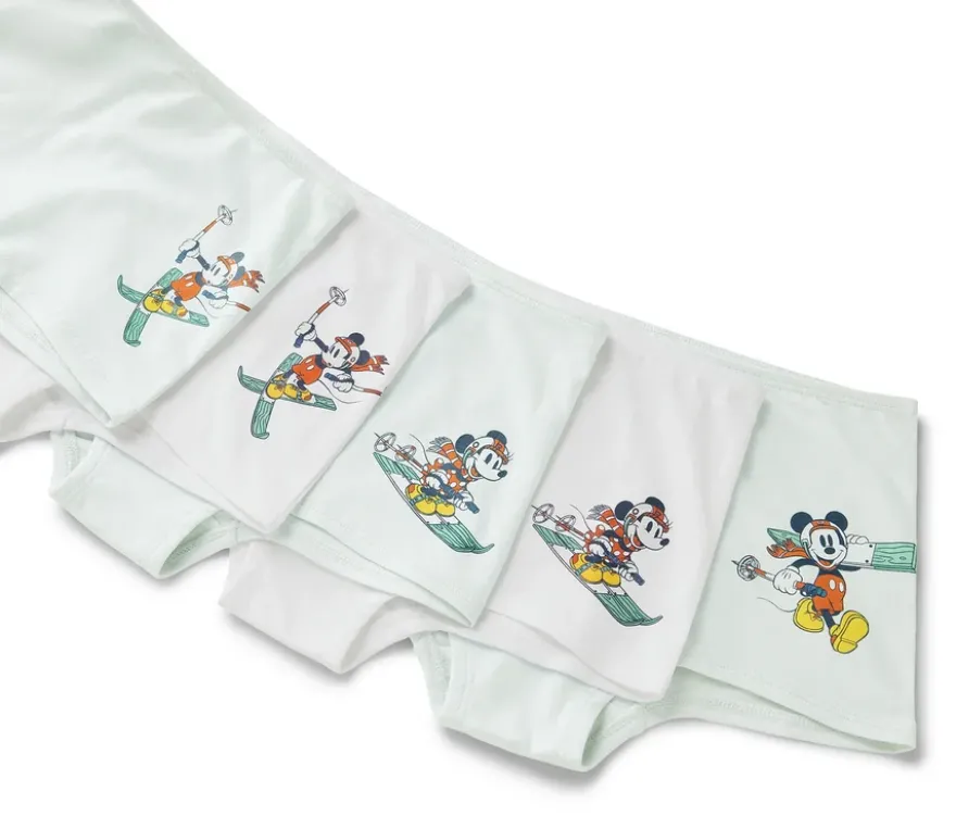 5 Mädchen-Pantys »Mickey and Friends«