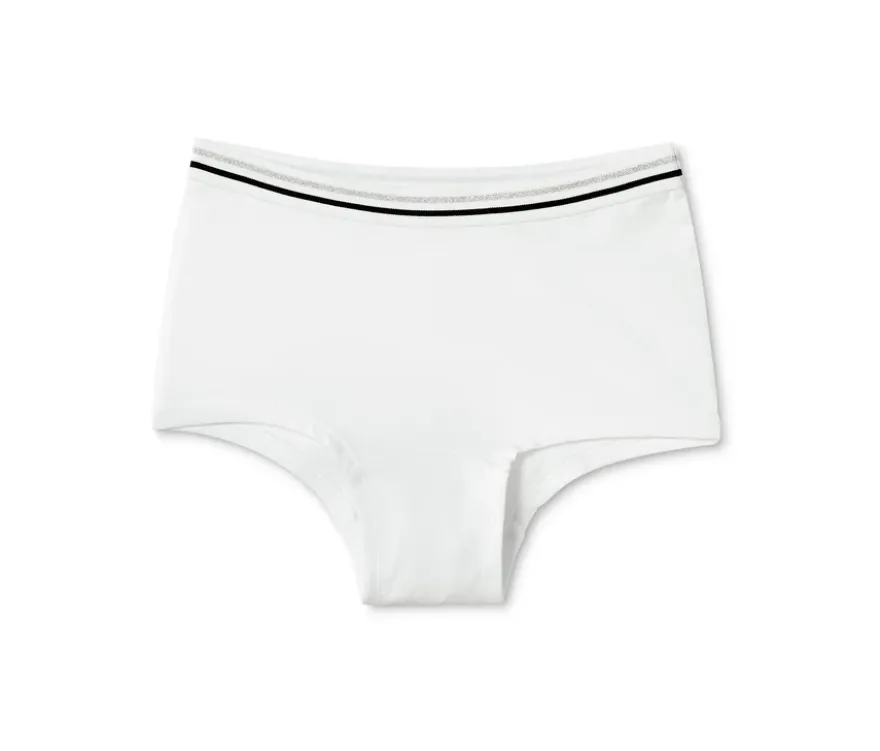 7 Mädchen-Pantys, schwarz-weiß