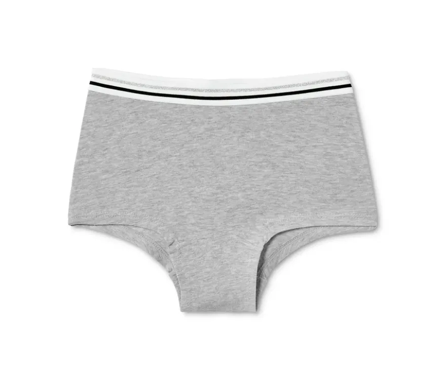 7 Mädchen-Pantys, schwarz-weiß