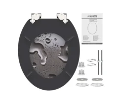 MDF WC-Sitz Grey Steel