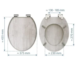 MDF WC-Sitz Light wood