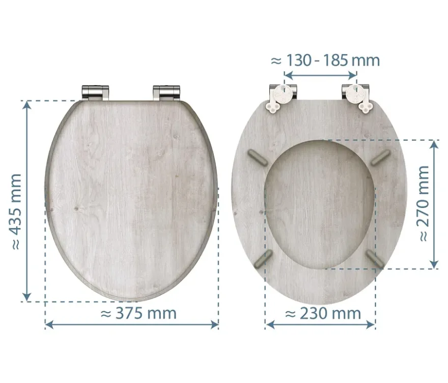 MDF WC-Sitz Light wood