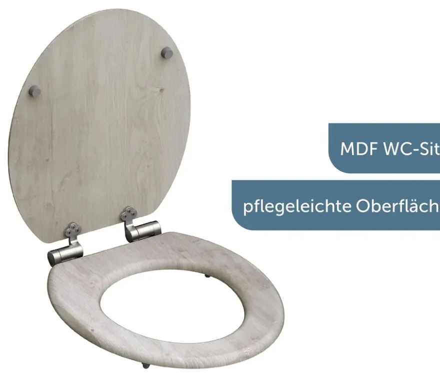MDF WC-Sitz Light wood