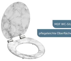 MDF WC-Sitz Marmor