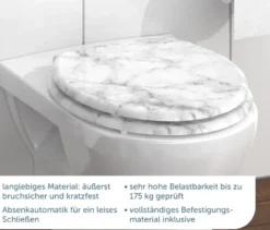 MDF WC-Sitz Marmor