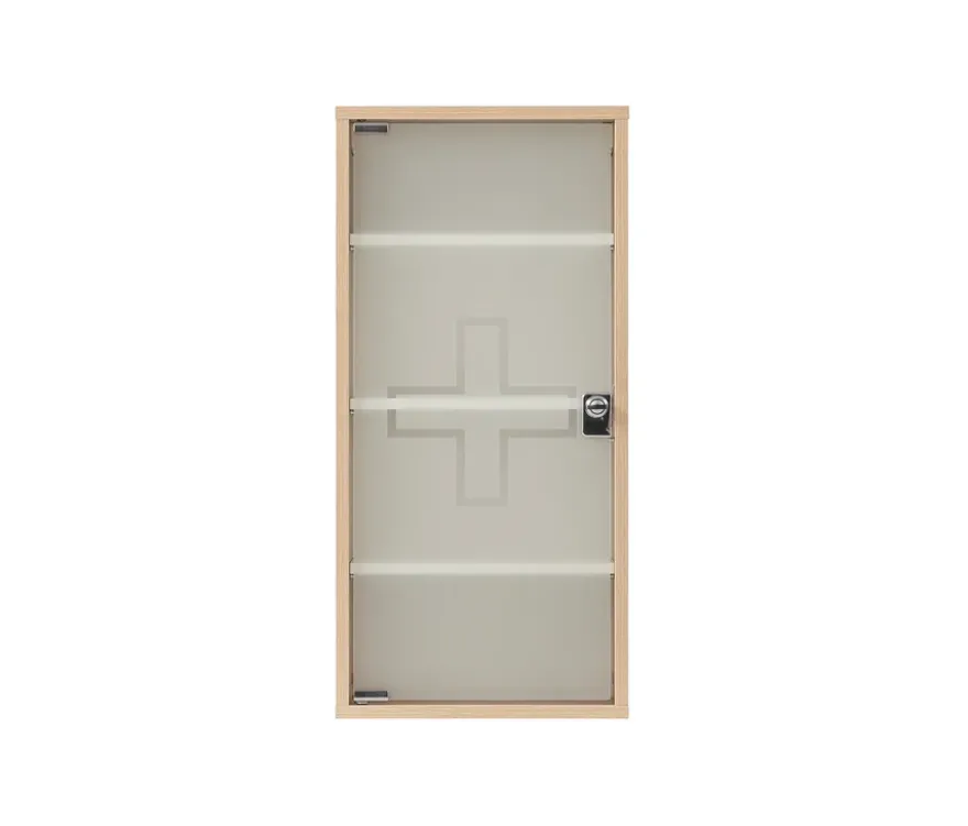 Medikamentenschrank, 1-türig, Eiche hell