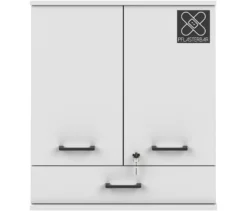 Medizinschrank »Galeno«, 2-türig, 1 Schublade, matt weiß