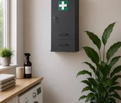 Medizinschrank »Galeno«, 1-türig, 1 Schublade, anthrazit
