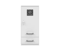 Medizinschrank »Galeno«, 1-türig, 1 Schublade, matt weiß