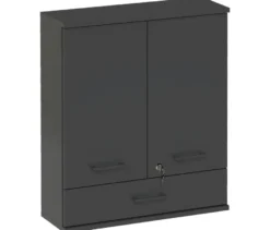 Medizinschrank »Galeno«, 2-türig, 1 Schublade, anthrazit