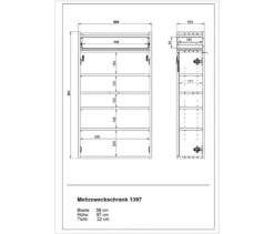 Mehrzweckschrank »Ameca«, kaschmir