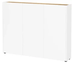 Mehrzweckschrank »Libbiano«, weiß/eiche, ca. 105 cm