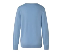 Merino-Feinstrickpullover, hellblau