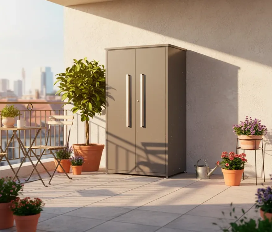 Metall-Gartenschrank