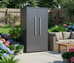 Metall-Gartenschrank