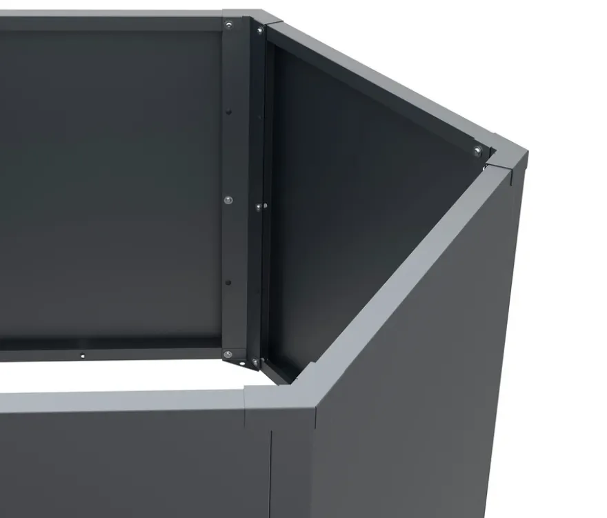 2 Metall-Hochbeete, ca. 77 und ca. 52 cm