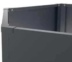 2 Metall-Hochbeete, ca. 77 und ca. 52 cm
