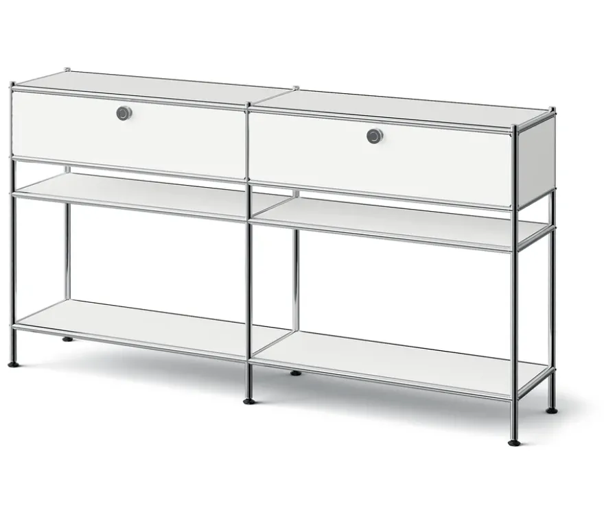 Metall-Konsole »CN3 Slim Line« mit 2 Schubladen, weiß