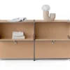 Metall-Sideboard »CN3« mit 4 Klappenfächern, toffee