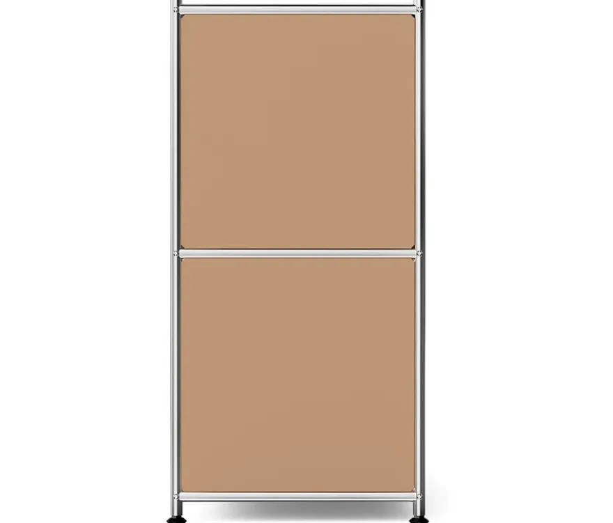 Metall-Sideboard »CN3« mit 2 versetzbaren Klappenfächern, toffee