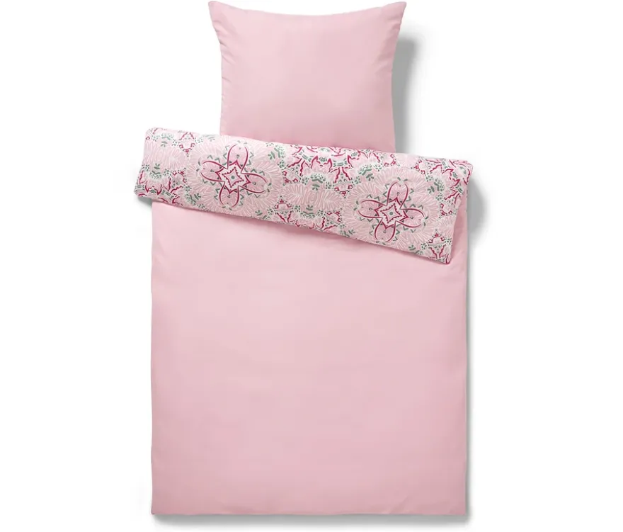 Microfaser-Bettwäsche, rosa, Normalgröße