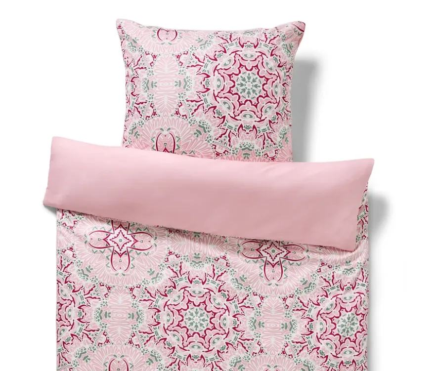 Microfaser-Bettwäsche, rosa, Normalgröße