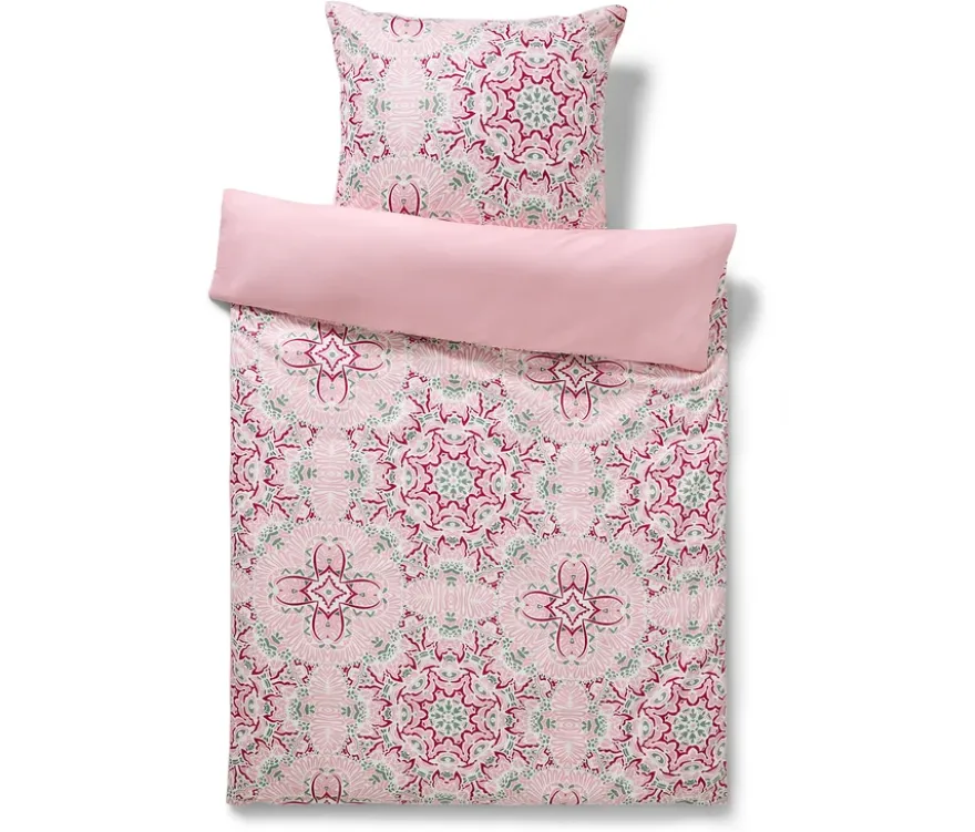 Microfaser-Bettwäsche, rosa, Normalgröße