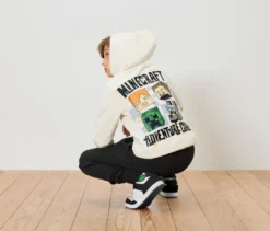 MINECRAFT Kinder-Hoodie mit angerauter Innenseite