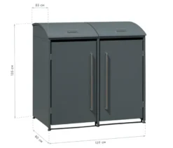 Mülltonnenbox, 2er