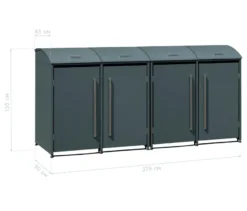 Mülltonnenbox, 4er