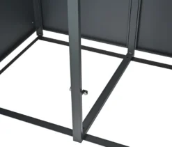 Mülltonnenbox, grau, 4er