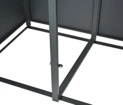 Mülltonnenbox, Holzoptik, 2er