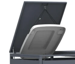 Mülltonnenbox mit Trethebel für 3 Mülltonnen á 240 l