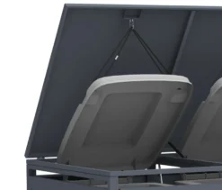 Mülltonnenbox mit Trethebel für 2 Mülltonnen á 240 l