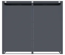 Mülltonnenbox mit Trethebel für 2 Mülltonnen á 240 l