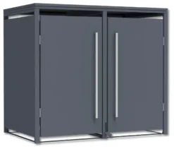 Mülltonnenbox mit Trethebel für 2 Mülltonnen á 240 l