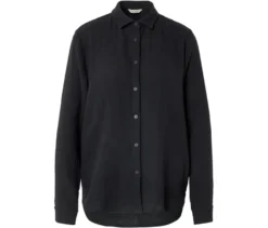 Musselin-Bluse, schwarz