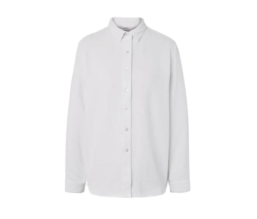 Musselin-Bluse, weiß