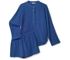 Musselin-Shorty-Pyjama-Set