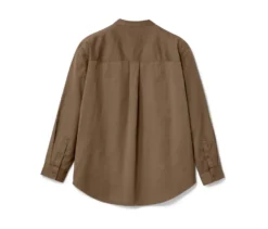 NAH/STUDIO Hemdbluse | Baumwolle, hazelnut