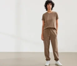 NAH/STUDIO Jogginghose | Baumwolle, hazelnut